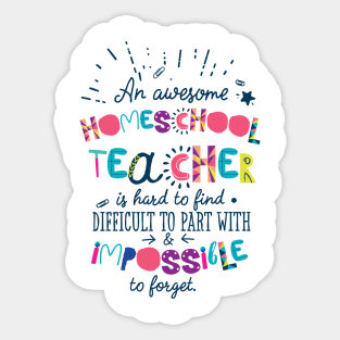 An Awesome Homeschool Teacher Gift Idea - Impossible to forget Sticker